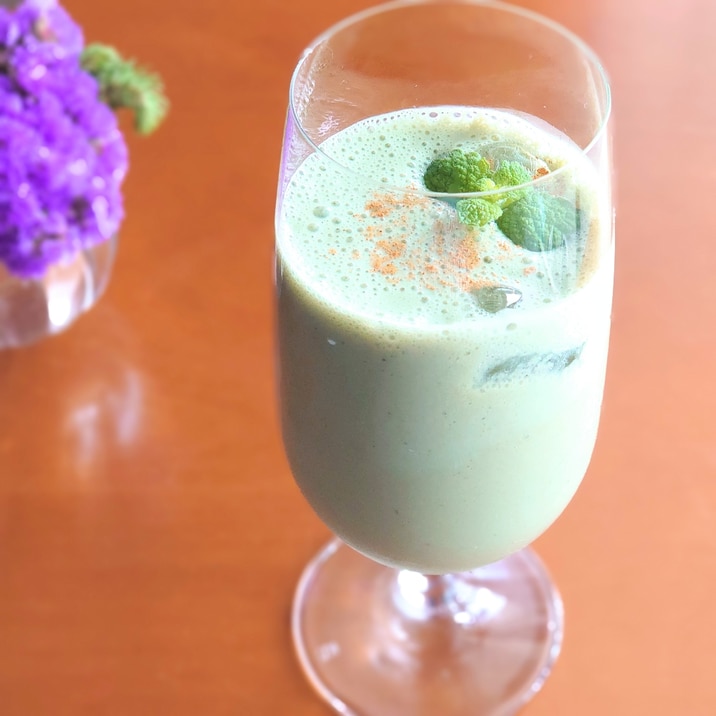 美活しましょᕷ*ヘルシー☘️青汁バナナ豆乳ꕤ୭*